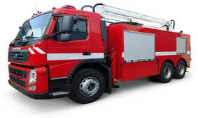 حادثه‌ای عجیب برای خودروی آتش‌نشانی در محل حادثه + فیلم