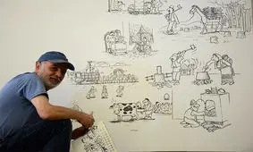 بهمن عبدی در بیمارستان بستری شد/ عکس