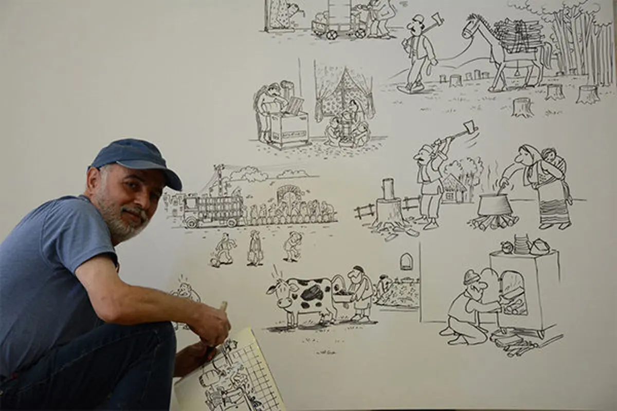 بهمن عبدی در بیمارستان بستری شد/ عکس