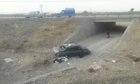 واژگونی خودرو پراید در نیشابور یک کشته داشت