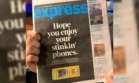 روزنامه آمریکایی با حمله به تلفن همراه از مخاطبانش خداحافظی کرد