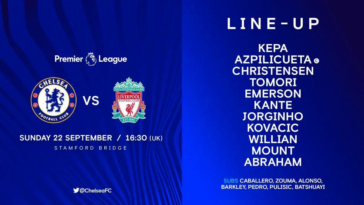 ترکیب اصلی چلسی و لیورپول اعلام شد