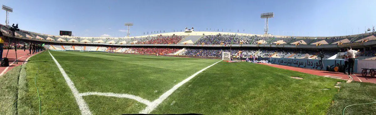 حال و هوای ورزشگاه آزادی (ویدئو)