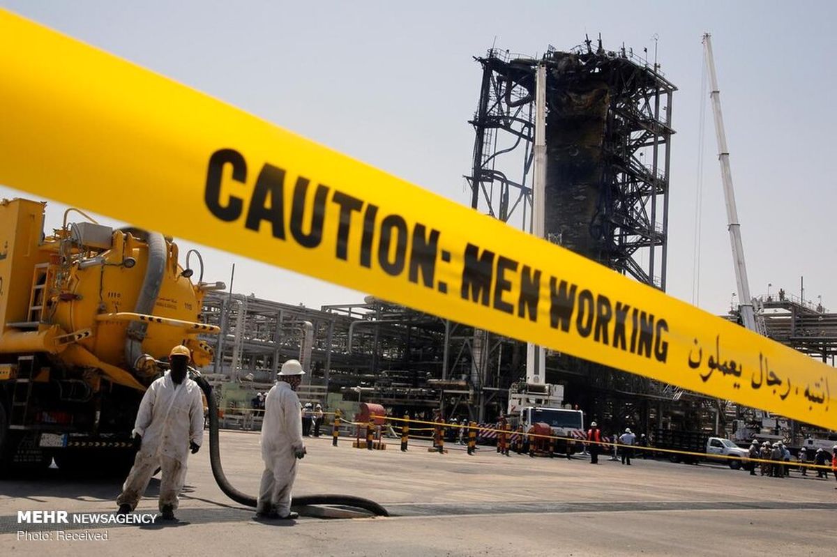 خسارات سنگین تاسیسات نفتی عربستان+ عکس