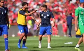 گرم کردن بازیکنان استقلال