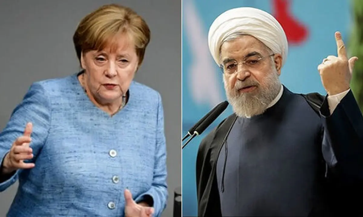 دیدار ناگهانی و از پیش برنامه‌ریزی نشده روحانی و مرکل