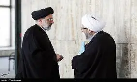 لابی آملی و رییسی در راهروی مجلس خبرگان+ عکس