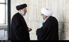 لابی آملی و رییسی در راهروی مجلس خبرگان+ عکس