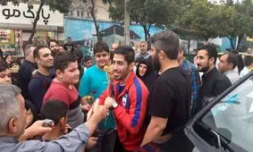 استقبال بی‌نظیر از بهنام بعد از برنز جهانی