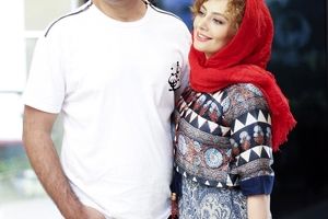 بوسه یکتا ناصر و منوچهر هادی در پشت صحنه رحمان 1400 + فیلم