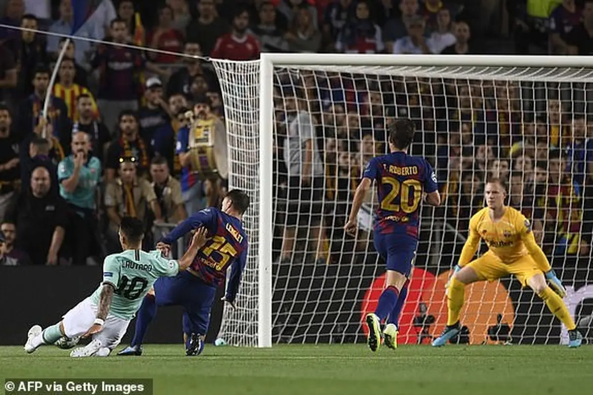 خلاصه بازی بارسلونا - اینتر/ویدئو