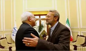 تصویری از عید دیدنی ظریف و لاریجانی