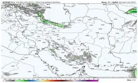 آمار بارش فردا جمعه 