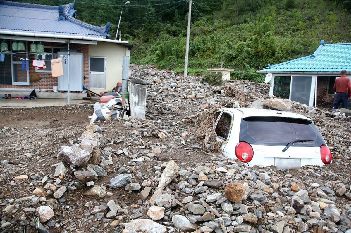 توفان میتاگ در کره جنوبی ۱۰ کشته بر جا گذاشت