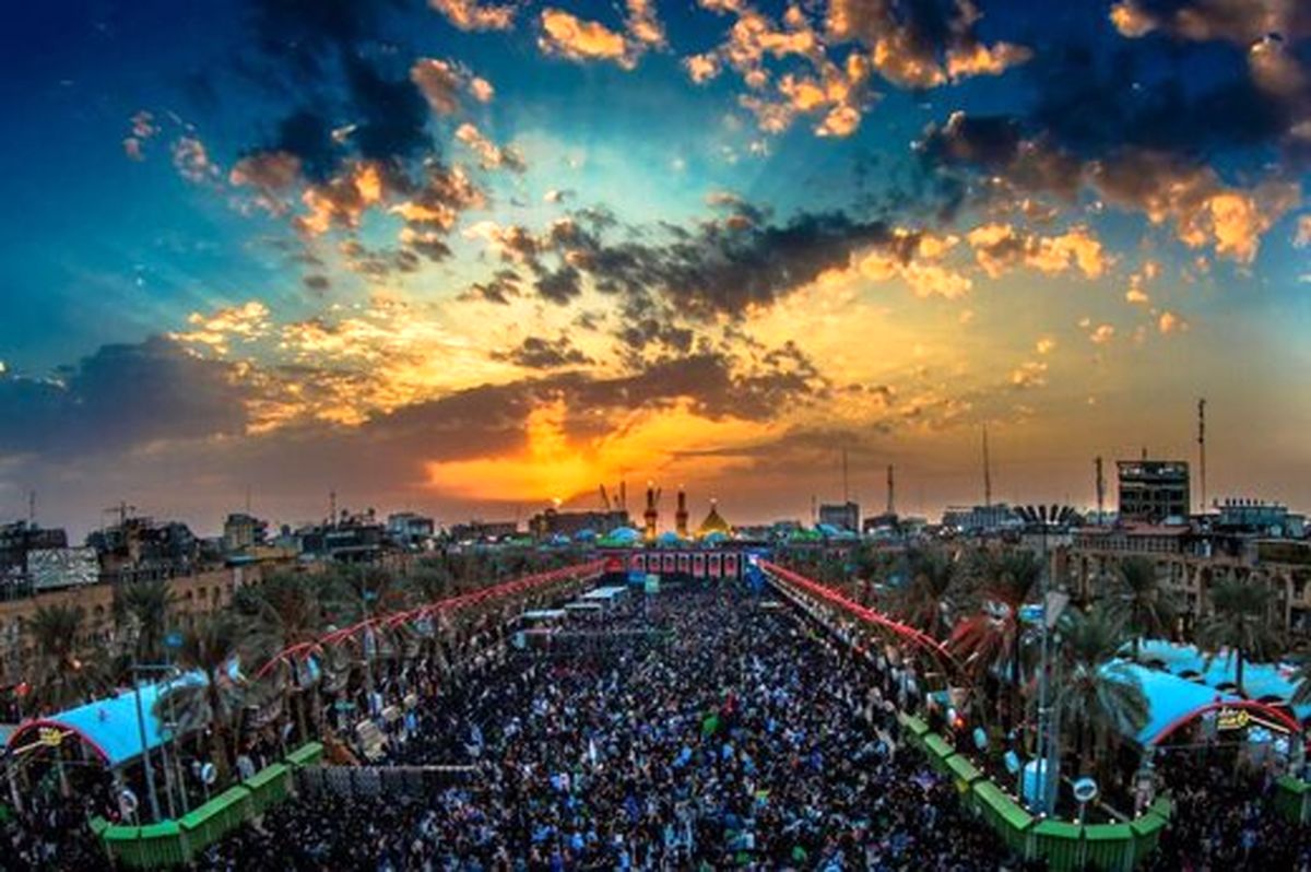 رونمایی از بزرگترین ماکت پیادهروی اربعین
