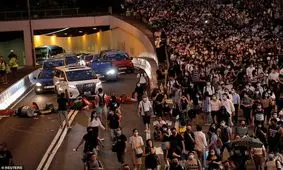 شب پرخشونت هنگ کنگ بعد از ممنوعیت جنجالی استفاده از ماسک+تصاویر