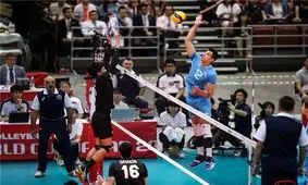 شکست تیم ملی والیبال آرژانتین مقابل ژاپن