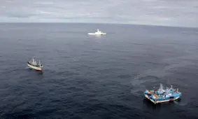 برخورد ۲ کشتی‌ در آب‌های ژاپن