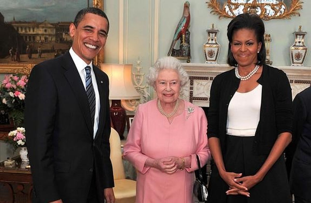 اعترافات خنده‌دار میشل اوباما در باره دیدار با ملکه بریتانیا + عکس