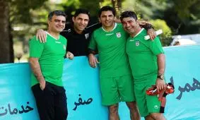 هاشمیان و پورعلی گنجی در تمرین تیم امید