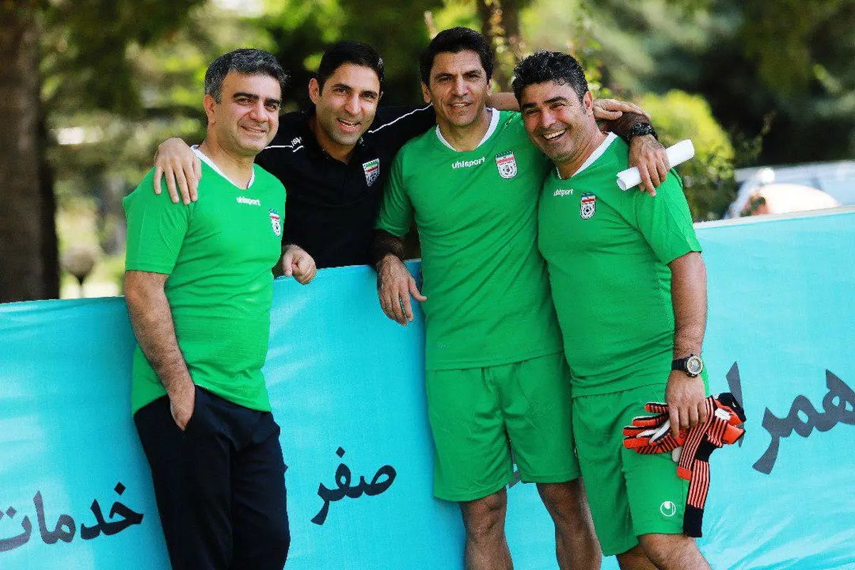 هاشمیان و پورعلی گنجی در تمرین تیم امید