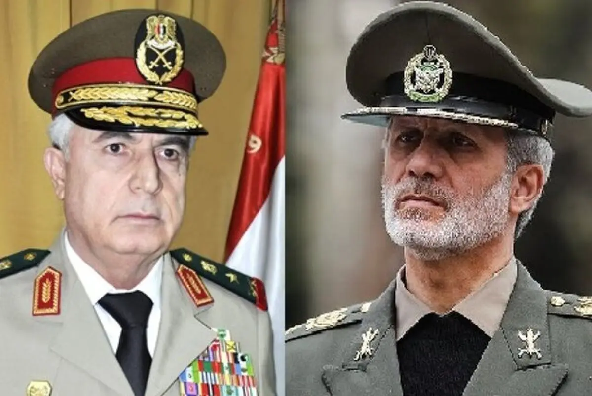 وزیر دفاع در گفت‌وگو با وزیر دفاع سوریه: ساقط کردن کردن پهپاد های اسرائیل در حماه و قنیطره، نشانه بهبود شرایط دفاعی سوریه است