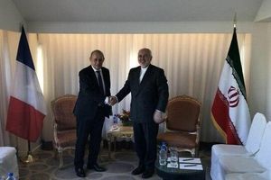 دیدار مجدد وزیر امور خارجه فرانسه با ظریف