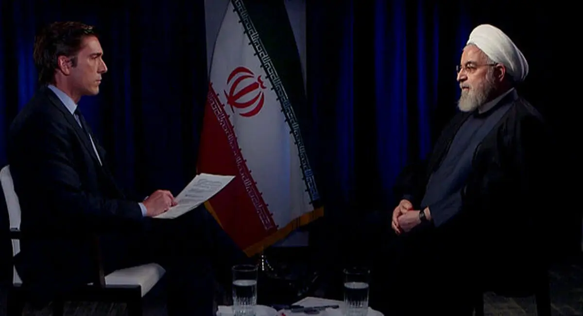 روحانی در گفتگو با شبکه تلویزیونی ای‌بی‌سی نیوز : توپ در زمین آمریکاست