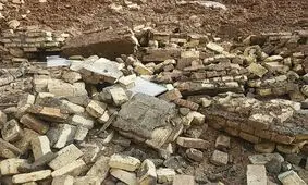 حادثه وحشتناک ریزش دیوار و جان باختن کارگران در اردکان یزد + فیلم