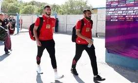 گرم کردن بازیکنان پرسپولیس و ماشین‌سازی (ویدئو)