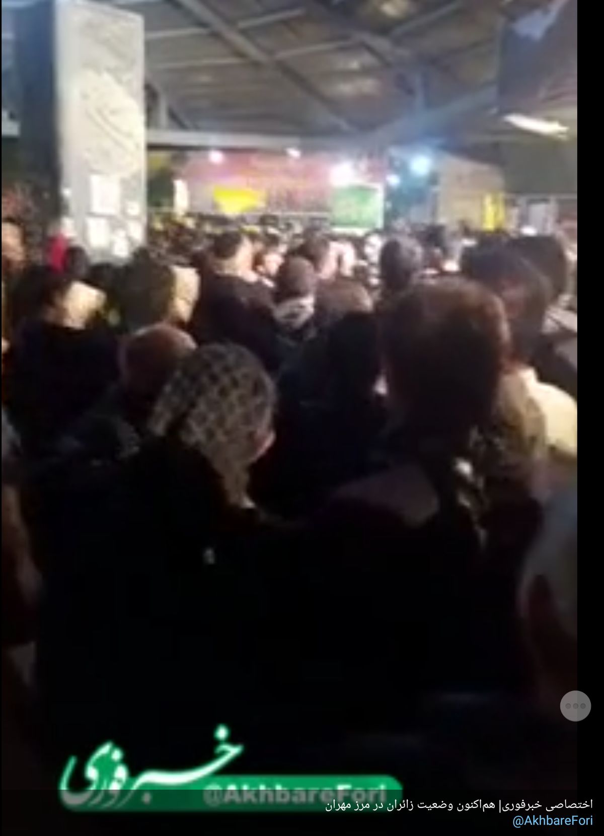 معطلی زائران اربعین در مرز مهران/فیلم