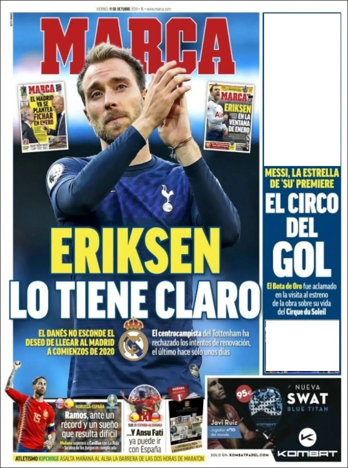 تعارف اریکسن به رئال توسط تاتنهام