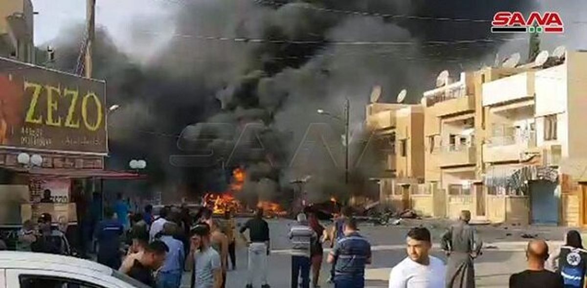 انفجار خودروی بمب‌گذاری شده در حسکه سوریه