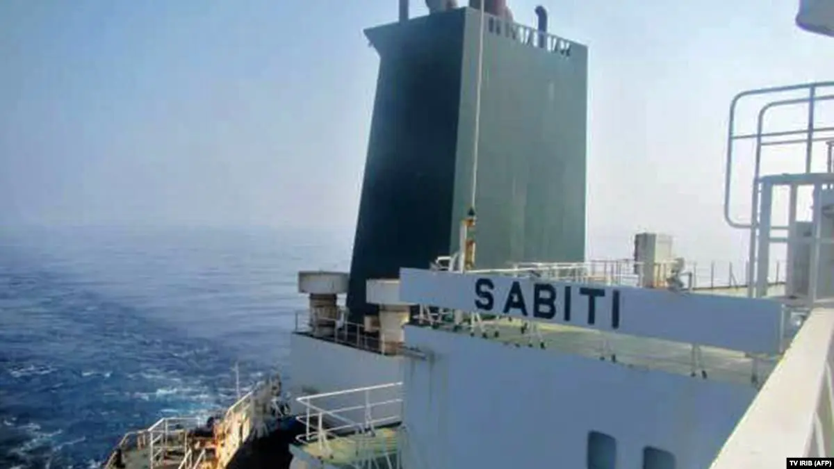 آخرین موقعیت نفتکش سانحه دیده sabiti در ساعت 08:45 صبح روز شنبه به وقت تهران