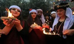 (تصاویر) مراسم مذهبی ایزدی‌ها