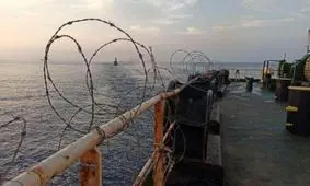 اولین تصاویر از محل اصابت موشک به نفتکش ایرانی سابیتی