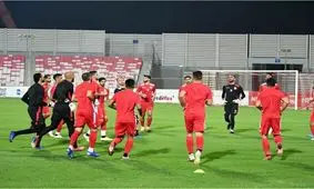 اولین تمرین بحرین در زمین اصلی برابر ایران(عکس)