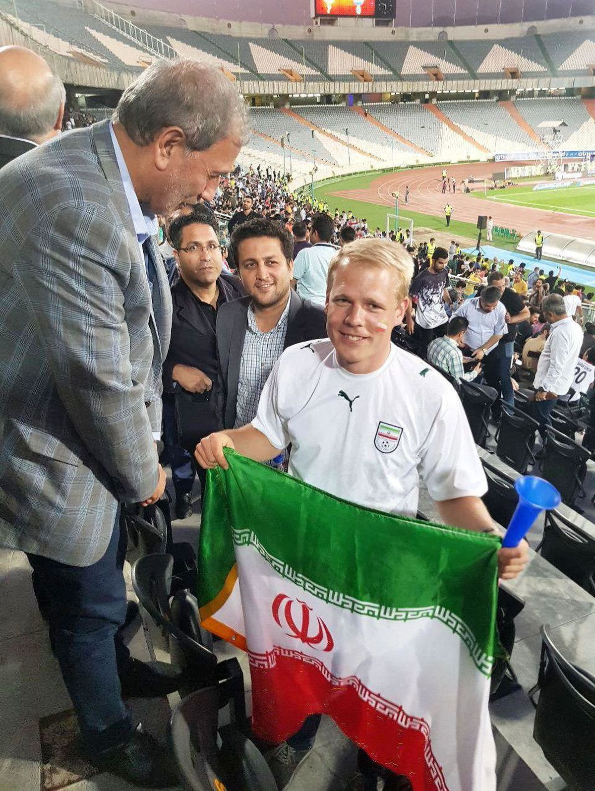 رونمایی از هوادار آلمانی تیم ملی ایران