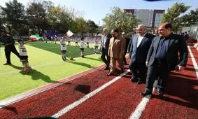 افتتاح زمین چمن مصنوعی مجموعه ورزشی آزادی کرمانشاه