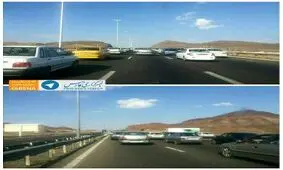اتوبان قم بسته شد