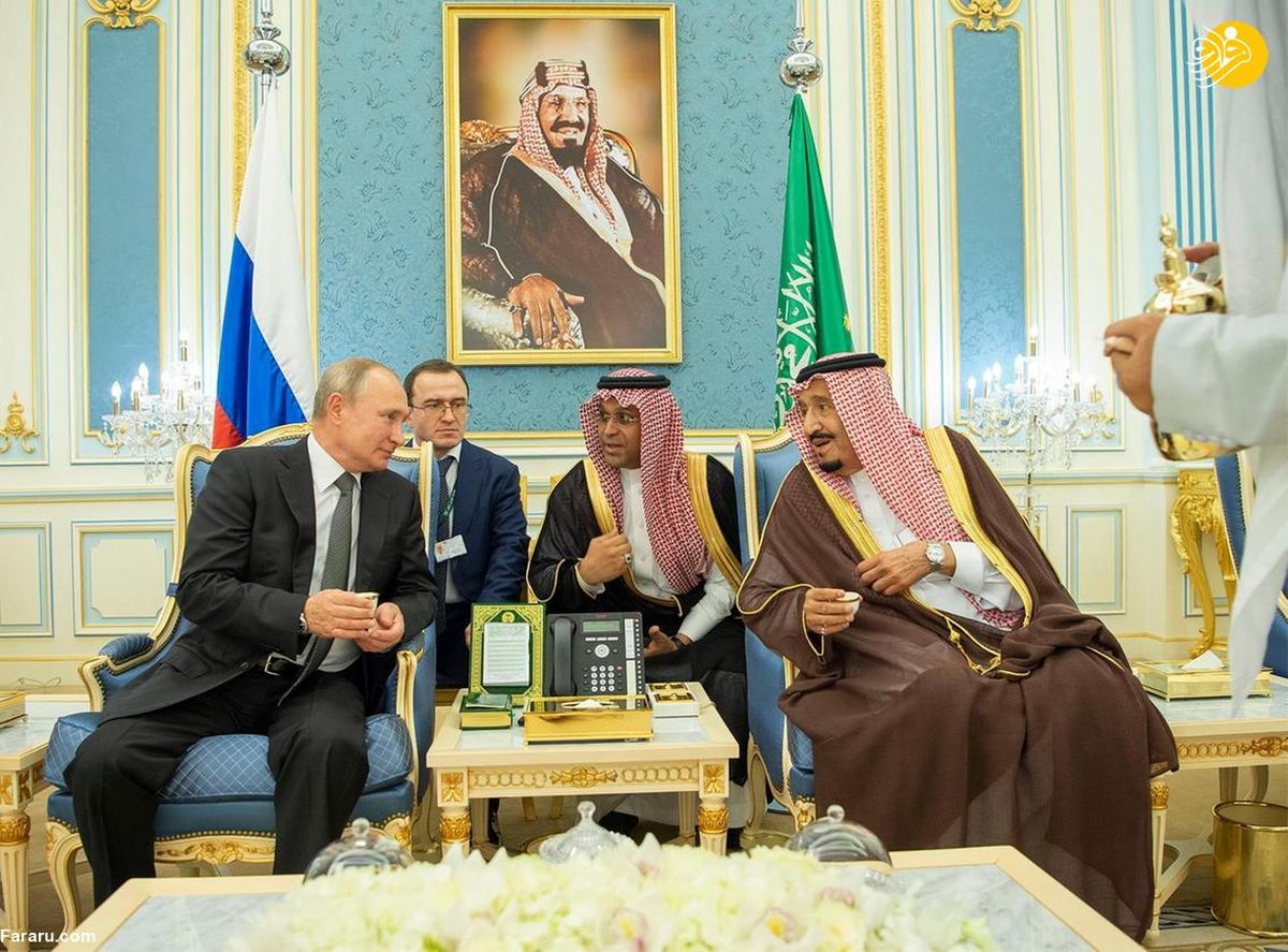 حاشیه های سفر پوتین به عربستان به روایت تصویر
