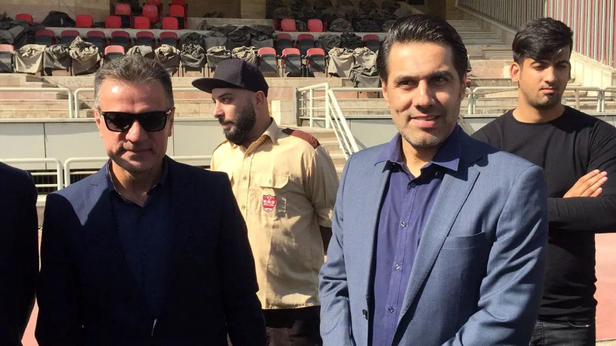 مراسم معارفه مدیر جدید پرسپولیس در شهید کاظمی