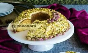 طرز تهیه کیک پسته هل گلاب