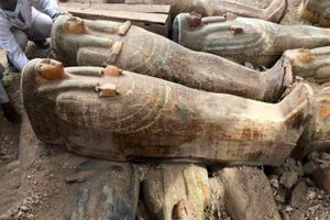 کشف ۲۰ تابوت چوبی باستانی در مصر