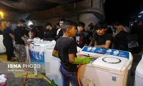 خدمت‌رسانی به زائران اربعین حسینی+ عکس