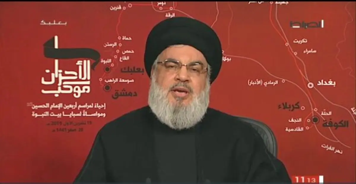 سید حسن نصرالله: به ندای یاری حسین(ع) پاسخ می‌دهیم/ استعفای دولت حریری را تایید نمی‌کنیم