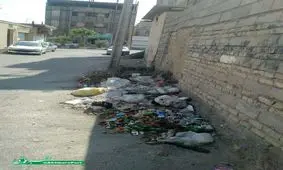 دپوی زباله جنب درمانگاهی در زابل+ عکس