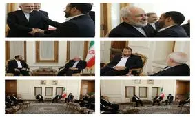 دیدار و گفت‌وگوی سخنگوی انصارالله یمن با ظریف