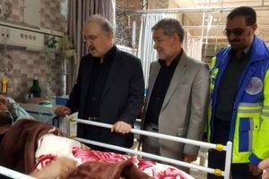 وزیر بهداشت از بیمارستان صحرایی در مسیر زائران پیاده امام رضا (ع) بازدید کرد