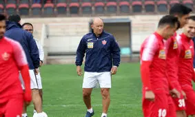 گزارش تمرین پرسپولیس کار اختصاصی امیری و تمرین در زمین پر‌آب